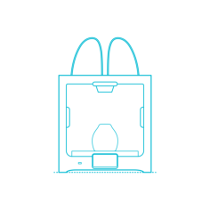 Digital 3D Printers Ultimaker S5 Realistic Technical Drawing Svg Vector, Free Vectors File